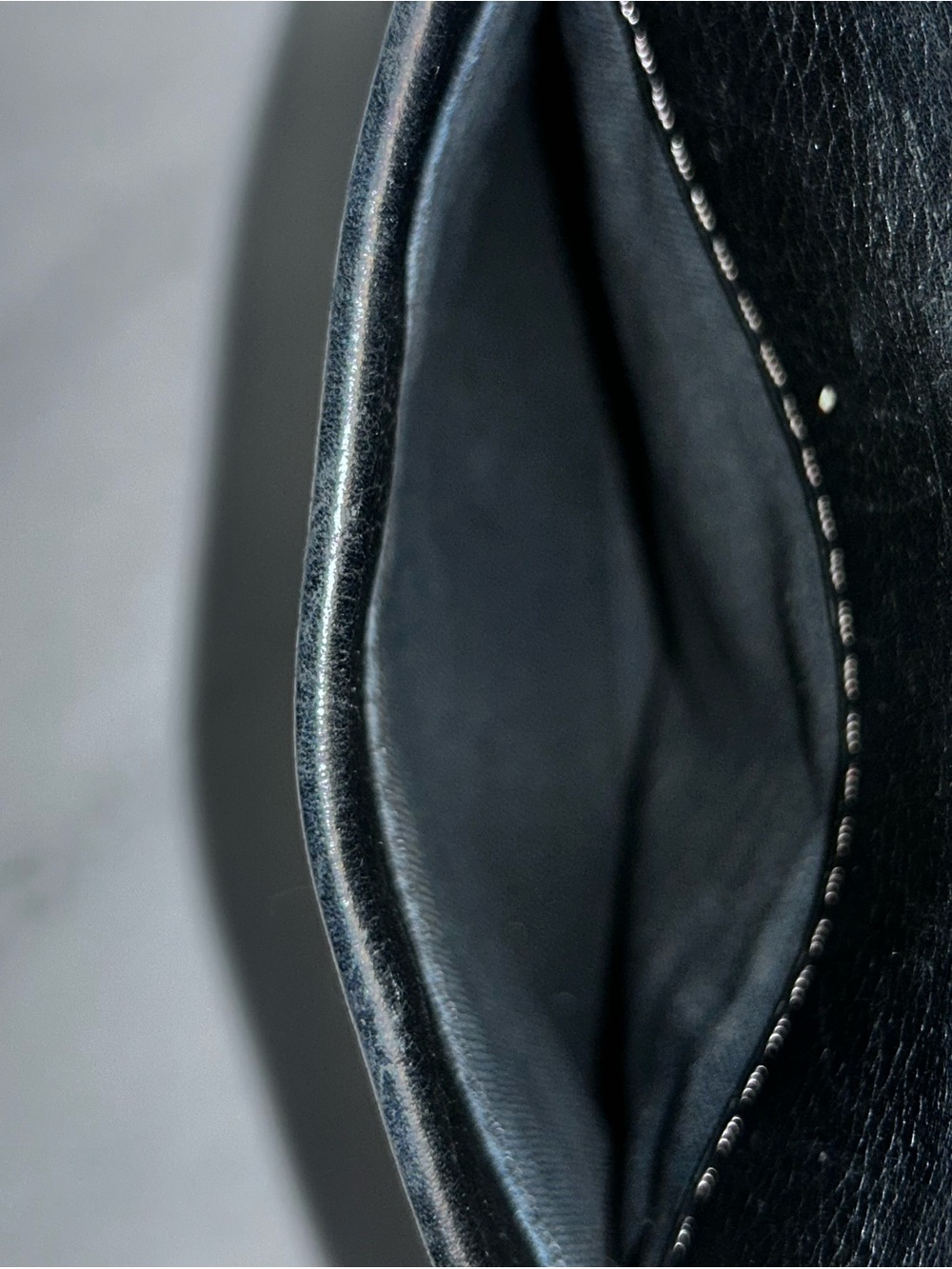 Fossil Black Leather Crossbody with Gold Accents - Picture 7 of 8